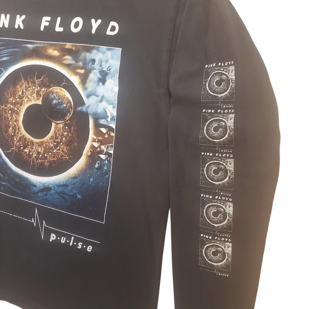 Rock Chang Pink Floyd Pulse Long Sleeve Shirt Mens Large Black Eye Graphic Tee - Picture 5 of 10